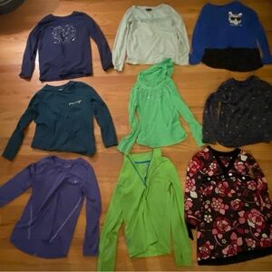 Girls Long sleeve shirt bundle Size 10-12